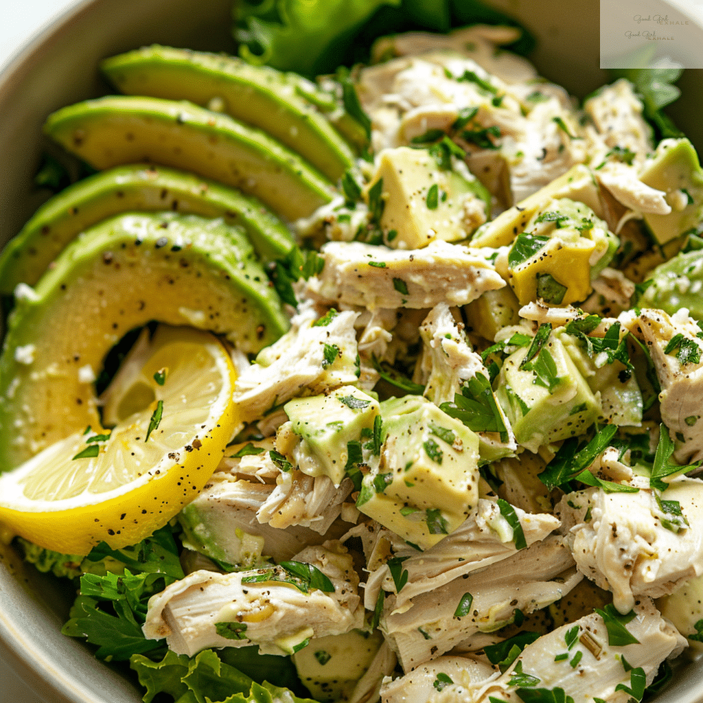 low carb avocado and chicken goodgirlexhale