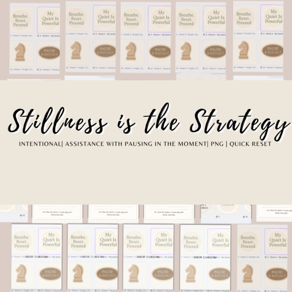 STILLNESS is the strategy Sticker Mock