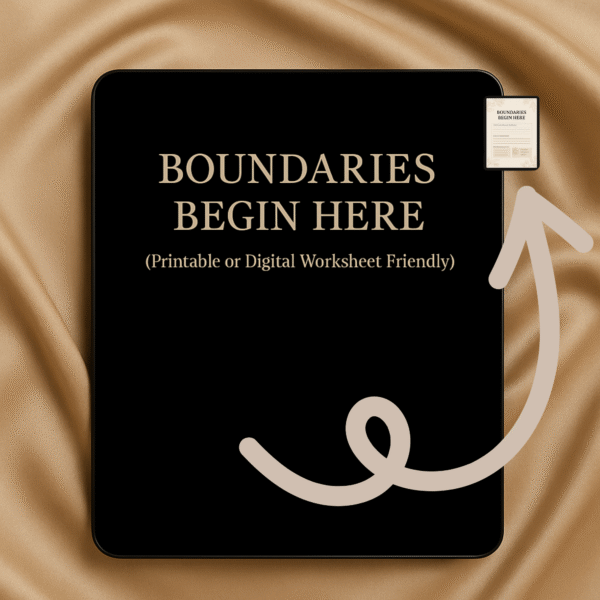 Boundaries Begins Here! (Printable or Digital Worksheet Friendly)