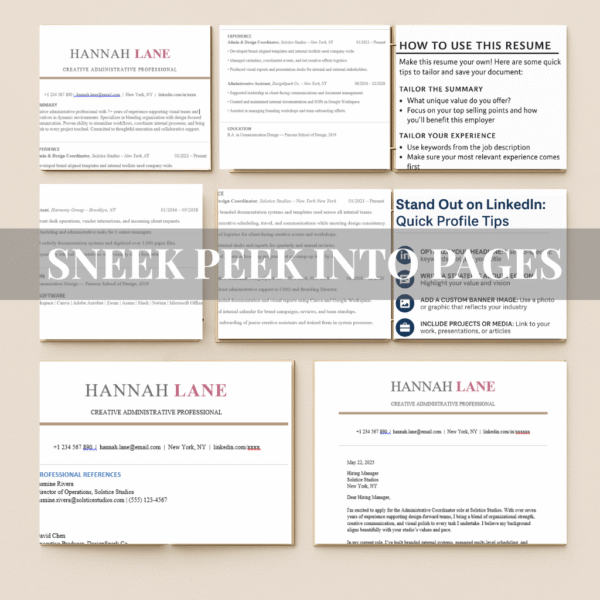 Creative Resume Bundle Template – ATS-Friendly | Long + Short Formats | Editable Word Files - Image 2