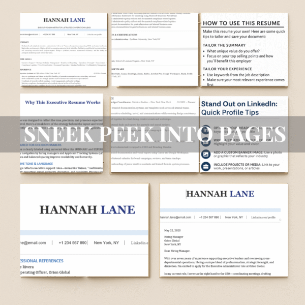 Executive Resume Bundle | ATS-Optimized Template for Senior-Level Professionals | Editable Word Files - Image 2