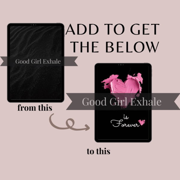 Tablet-view-black-and-pink-Love-is-forever-