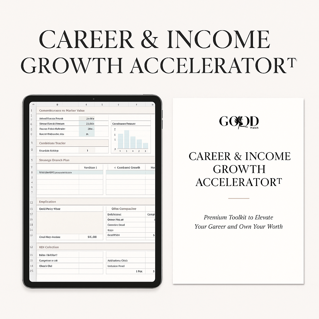 Career Income Growth Accelerator Mockup
